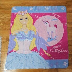 Vintage Barbie Swan Lake Throw Blanket 2003 Northwest Company RARE